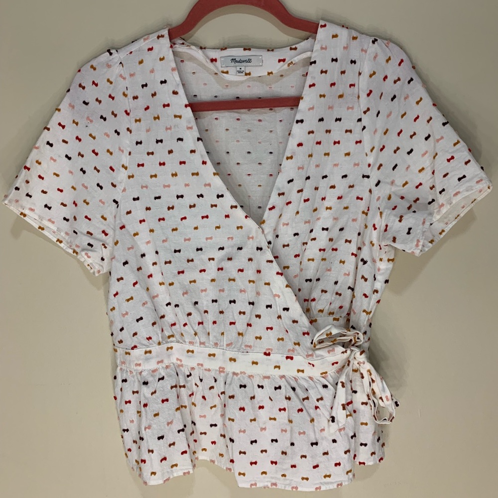 COPY - Madewell size Medium wrap top! So cute!
